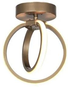 Πλαφονιέρα Φωτιστικό Οροφής LED 24W 3CCT Venus-20CE Heronia Lighting-01-0354-Χρυσό 01-0354
