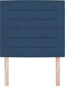 vidaXL Κεφαλάρι με κεφαλάρι Μπλε 100 cm Τεχνητό Δέρμα