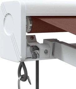 vidaXL Τέντα Πτυσσόμενη Αυτόματη Καφέ 350x250 εκ.