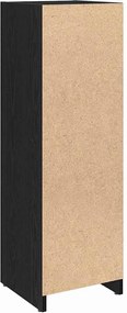 vidaXL Ντουλάπι Μπάνιου Μαύρη Οξυά 30 x 30 x 95 cm Επεξεργασμένο ξύλο