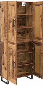 vidaXL Highboard 2 pcs Παλιό ξύλο 69,5 x 34 x 180 εκ.