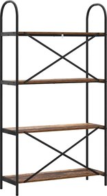 vidaXL Ράφι Βιβλίων 4 επιπέδων 80 x 30 x 146 εκ Επεξεργασμένο ξύλο