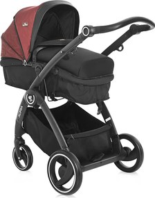 BABY STROLLER ADRIA BLACK&amp;RED