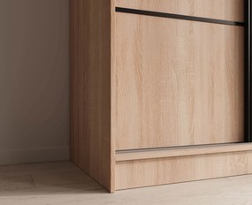 Ντουλάπα Kalli 200 συρόμενη-Sonoma - Mauro