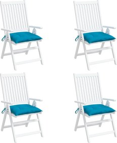 vidaXL Μαξιλάρια Παλέτας 4 τεμ. Αν. Μπλε 50 x 50 x 7 εκ. Υφασμάτινα
