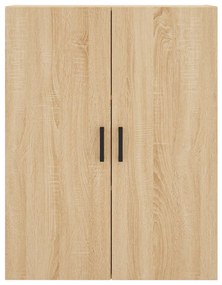 vidaXL Ντουλάπι Sonoma δρυς 69,5 x 34 x 180 εκ. από Επεξεργασμένο Ξύλο