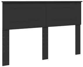 vidaXL Κεφαλάρι Μαύρη Οξυά 160 cm Επεξεργασμένο ξύλο