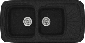 Sanitec Classic 304 (96×51) - Γρανιτένιος νεροχύτης - Granite BLACK