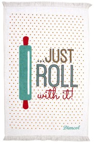Πετσέτα Κουζίνας Roll 05 White DimCol 40x60cm 100% Cotton