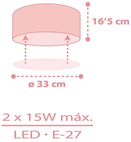 Starlight Pink DIY πλαφονιέρα (82216S) - 82216S - 1.5W - 20W - 82216S