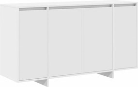 vidaXL Πλαϊνό γραφείο Λευκό 135 x 41 x 75 εκ Επεξεργασμένο ξύλο