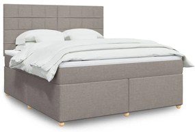 ΚΡΕΒΑΤΙ BOXSPRING ΜΕ ΣΤΡΩΜΑ TAUPE 180X200 ΕΚ. ΥΦΑΣΜΑΤΙΝΟ 3293663