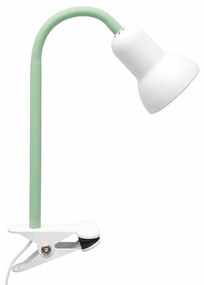 GloboStar® TAVOLO 204-0153 Παιδικό Eπιτραπέζιο Φωτιστικό Μονόφωτο 1 x E27 IP20 Πράσινο & Λευκό Πλαστικό - Μ11 x Π9 x Υ35cm