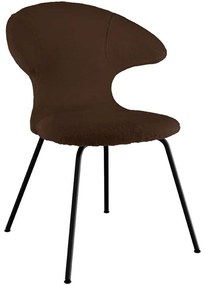 Καρέκλα Τραπεζαρίας Time Flies Teddy Bear 590-19C5901-3 57x59x83cm Brown-Black Umage Steel,Polyester