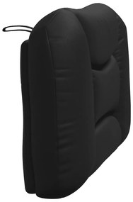 vidaXL Μαξιλάρι για Κεφαλάρι Hvar Μαύρο 90 εκ. από Συνθετικό Δέρμα