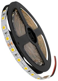 GloboStar® 70222 Ταινία LED SMD 5050 5m 14.4W/m 60LED/m 1648lm/m 120° DC 24V IP20 Θερμό Λευκό 3000K - 5 Χρόνια Εγγύηση