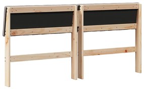 vidaXL Ταπετσαρισμένο κεφαλάρι Taupe 160 cm Στερεά ξυλεία πεύκου