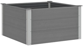 vidaXL Ζαρντινιέρα Υπερυψωμένη Γκρι 100 x 100 x 54 εκ. από WPC