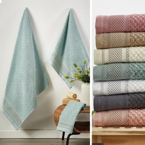 Πετσέτες Μπάνιου (Σετ 3τμχ) Whitegg Θάλεια 500gsm Λευκό