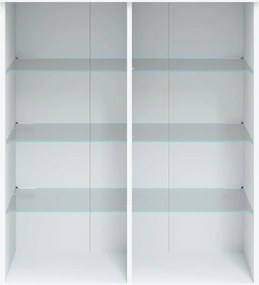 vidaXL Μπουφές με Φώτα LED Λευκός 81 x 37 x 100 εκ.