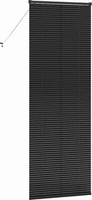 vidaXL Βενετσιάνικες Ρόδες Μαύρο 220 x 70 εκ Αλουμίνιο
