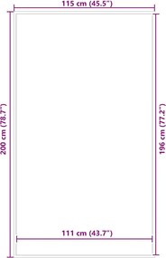 vidaXL Πατάκι Εισόδου Γκρι 115 x 200 εκ.