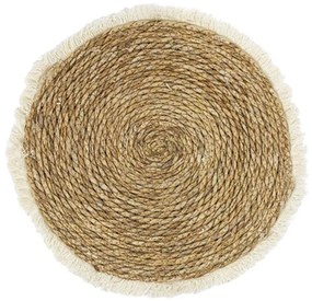 Χαλί Derzie Inart φυσικό σχοινί Φ100x2εκ 100x100x2 εκ.