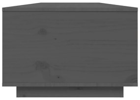 Τραπεζάκι Σαλονιού Γκρι 80x50x35,5 εκ. από Μασίφ Ξύλο Πεύκου - Γκρι