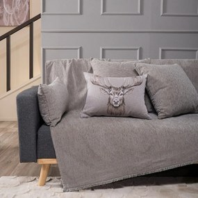 Ριχτάρι Basic 07 Greige Teoran Πολυθρόνα 180x150cm Βαμβάκι-Πολυέστερ