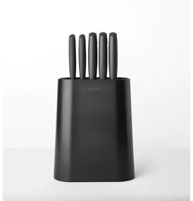 Brabantia 1001177 Σετ Μαχαίρια με Βάση από Ανοξείδωτο Ατσάλι 5τμχ Tasty+ Dark Grey
