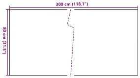 Διαχωριστικό Βεράντας Ανοιχτό Καφέ 300x80 εκ. Συνθετικό Ρατάν - Καφέ