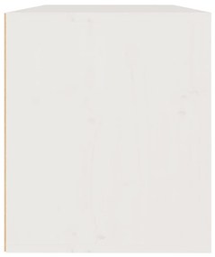 vidaXL Ντουλάπια Τοίχου 2 τεμ. Λευκά 60x30x35 εκ από Μασίφ Ξύλο Πεύκου