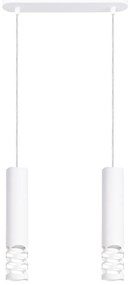 Κρεμαστό φωτιστικό LIRO 2 λευκό/ατσάλι/2x10w