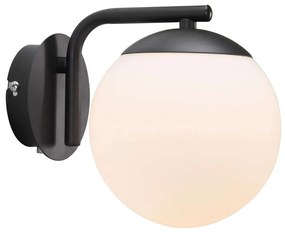 Φωτιστικό Τοίχου Grant 47091003 20,7x16,4cm 1xE14 40W Black Nordlux Metal, Glass