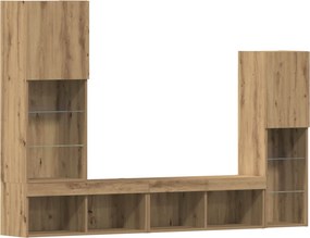 vidaXL Ντουλάπι TV 4 pcs artisan δρυς Επεξεργασμένο ξύλο