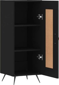 vidaXL Ντουλάπι Μαύρο 34,5 x 34 x 90 εκ. από Επεξεργασμένο Ξύλο
