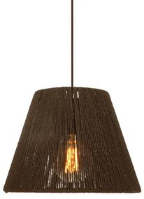 Ceiling Single Light Cordon 6 Fylliana Brown 40x35 cm 40x40x110 εκ.