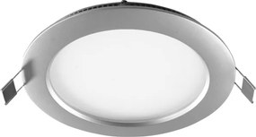 Led panel γκρι στρογγυλό χωνευτό 20W 230V 6000k ψυχρό λευκό φως 120° 1800lm