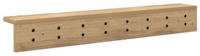 vidaXL Τοίχου Κρεμάστρα με ράφι artisan δρυς 80 x 10.5 x 10.5 εκ