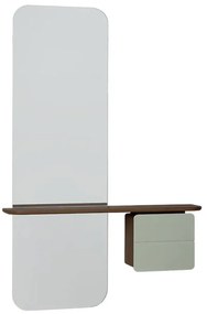 Καθρέπτης Τοίχου One More Look 5820C5620-8 78x15x118cm Dark Oak Nuance Olive Umage
