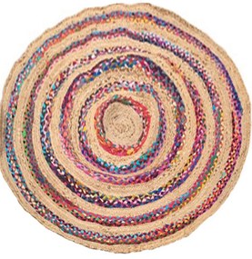 Χαλί Γιούτας 00.02.23554 Multi Round 120X120cm Round