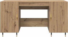 vidaXL Γραφείο artisan δρυς Επεξεργασμένο ξύλο 140 x 50 x 75 εκ.
