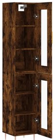vidaXL Ντουλάπι Καπνιστή δρυς 34,5x34x180 εκ. από Επεξεργασμένο Ξύλο