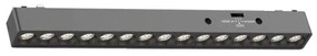 Μαγνητικό Φωτιστικό Ράγας Ultra Thin LED 15W 3CCT Γραμμικό 24ο InLight-TMU0020-Black-Μαύρο TMU0020-Black