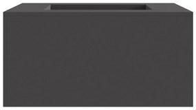 vidaXL Τζάκι Τετράγωνο Μαύρο 80x80x40 εκ. Ατσάλι