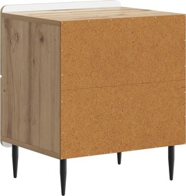 vidaXL Κομοδίνο 2 τεμ. Artisan Δρυς 43 x 34,5 x 49,5 εκ