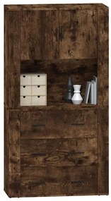 vidaXL Ντουλάπα Καπνιστή δρυς από Επεξεργασμένο Ξύλο