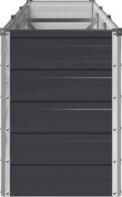 vidaXL Υψωμένο Κρεβάτι Κήπου Ανθρακί 242 x 40 x 55 cm