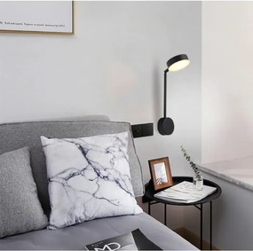 Stewehome Φωτιστικό LED κομοδίνου Μαύρο