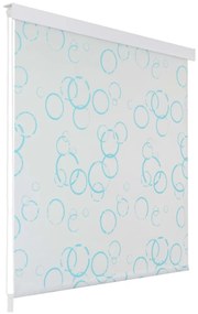 Κουρτίνα Μπάνιου Ρολό Σχέδιο Φυσαλίδες 120 x 240 εκ. - Λευκό